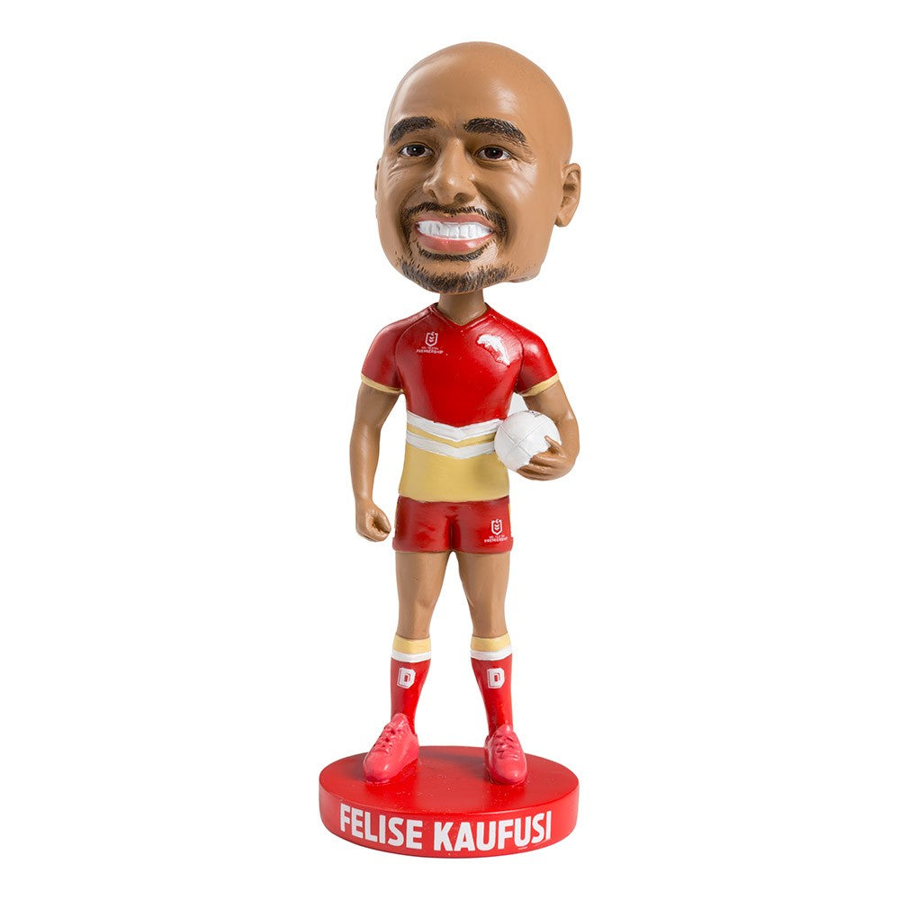 NRL Redcliffe Dolphins FELISE KAUF Bobblehead Collectable 18cm tall