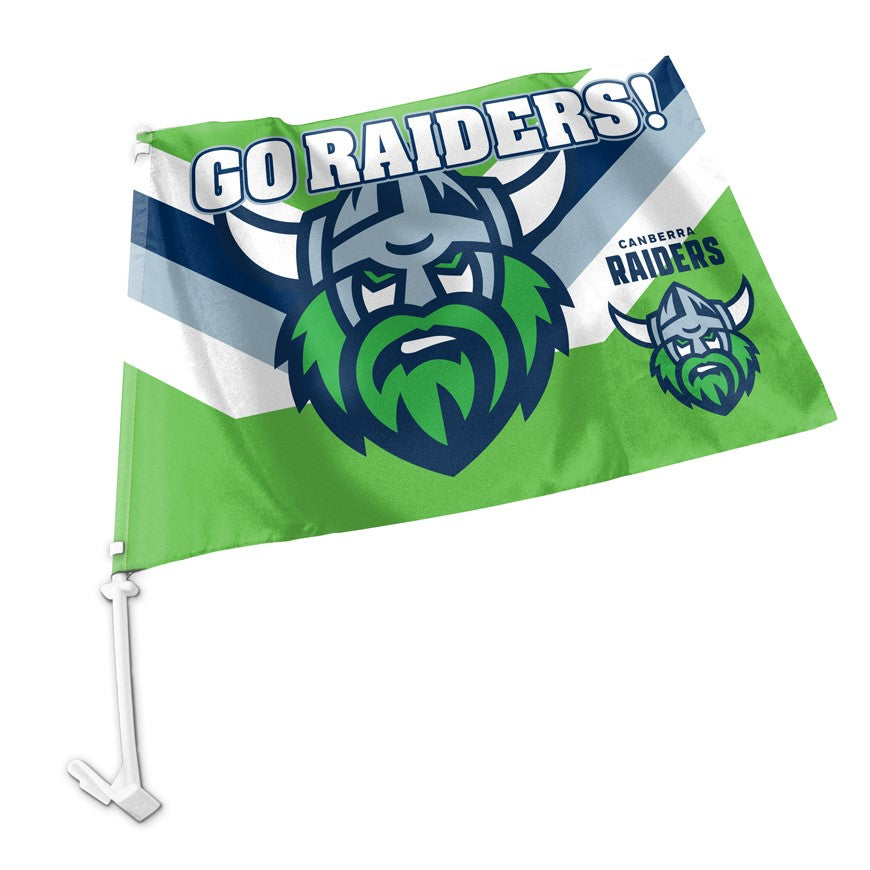 NRL Canberra Raiders - Car Flag - 49cm x 30cm