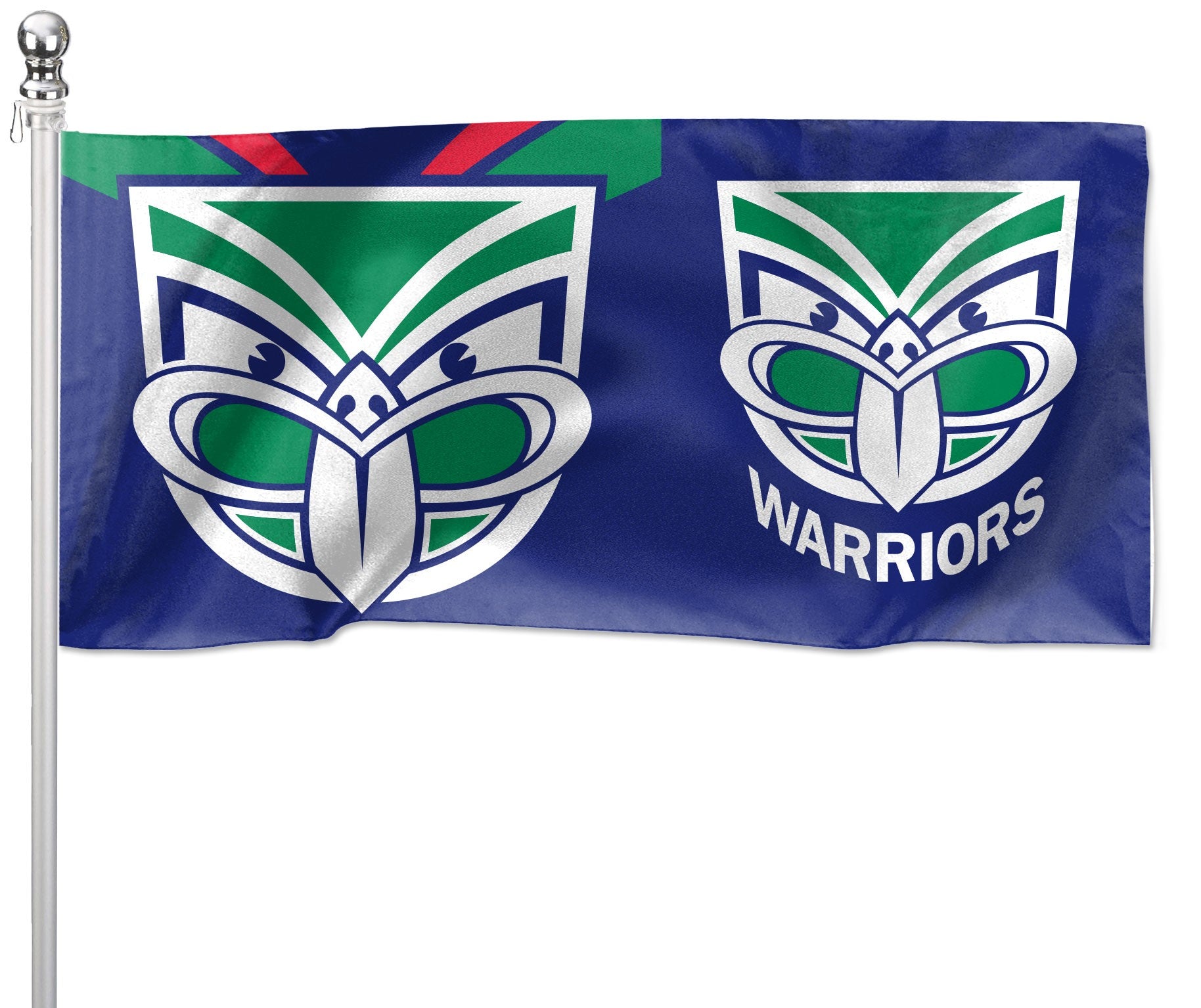 NRL New Zealand Warriors - Large Flag Pole Style - 180cm x 90cm (Pole not included)