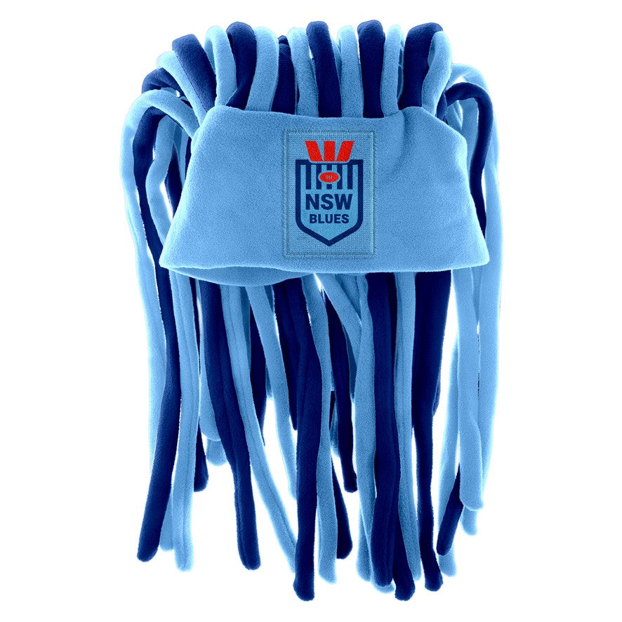 2026 NSW Blues Dreadlock Fun Hat - State of Origin - New South Wales NRL SOO Beanie