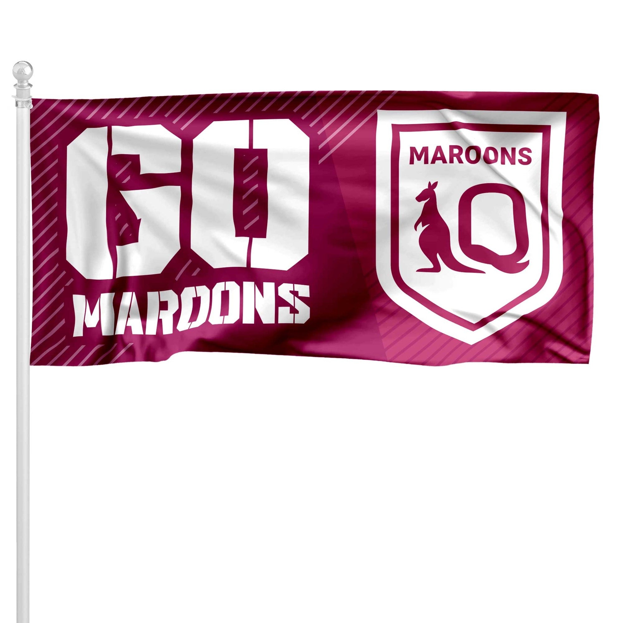 2026 QLD Maroons Pole Flag (No Pole) State of Origin - Large 180cm x 90cm NRL
