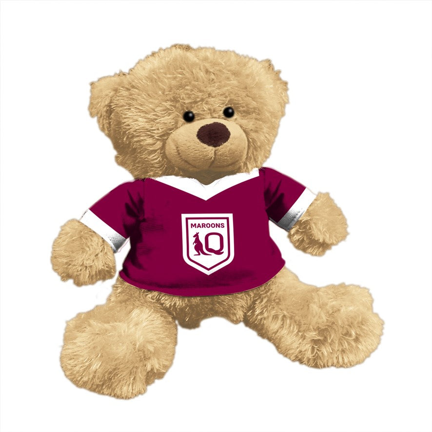 2026 Origin QLD Maroons Plush Teddy Bear - State of Origin - 18cm tall