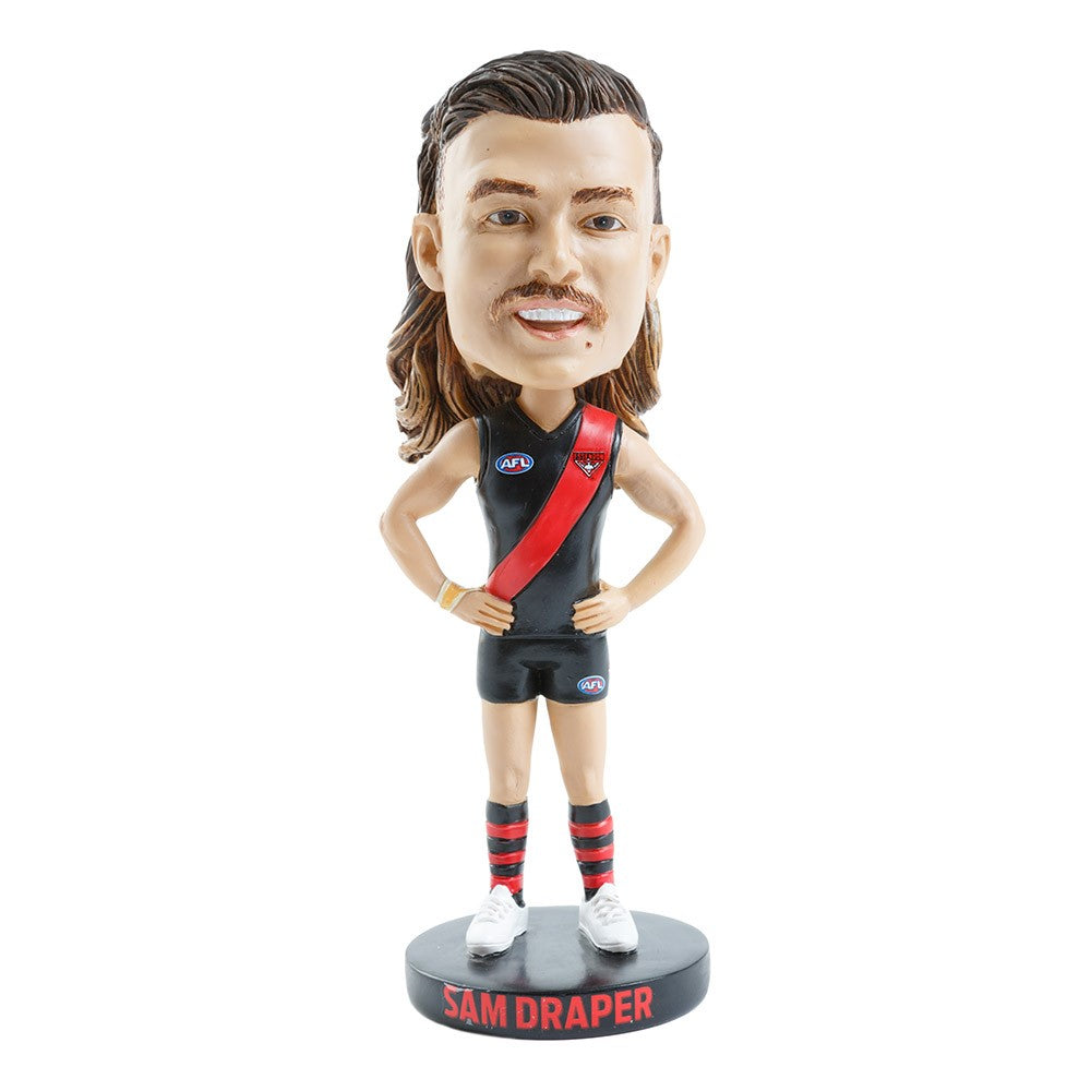 AFL Essendon Bombers SAM DRAPER Bobblehead Collectable 18cm tall Statue Gift