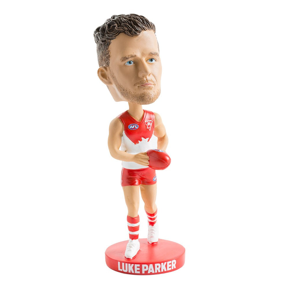 AFL Sydney Swans LUKE PARKER Bobblehead Collectable 18cm tall Statue