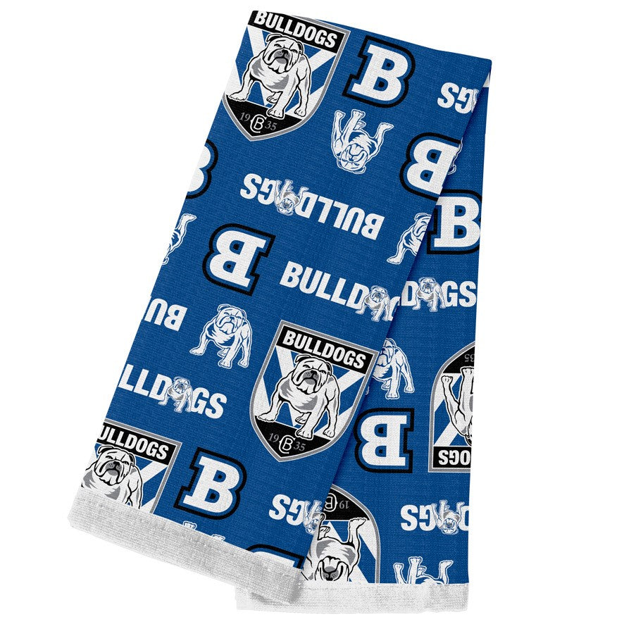 NRL Canterbury Bankstown Bulldogs Tea Towel - 40cm x 60cm