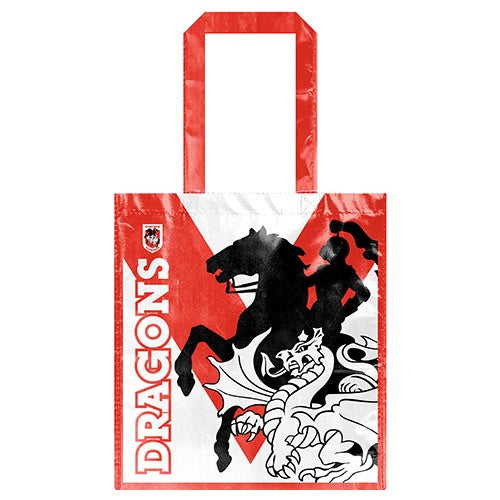 NRL St George Dragons Laminated Bag Shopping Gift - Reusable High Quality
