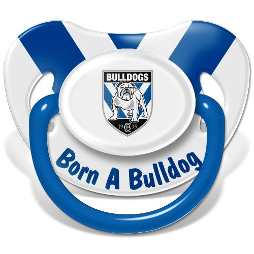 NRL Canterbury Bankstown Bulldogs Baby Dummy - Born a Bulldog - Pacifier