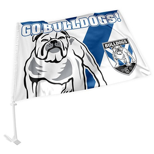 NRL Canterbury Bankstown Bulldogs - Car Flag - 49cm x 30cm