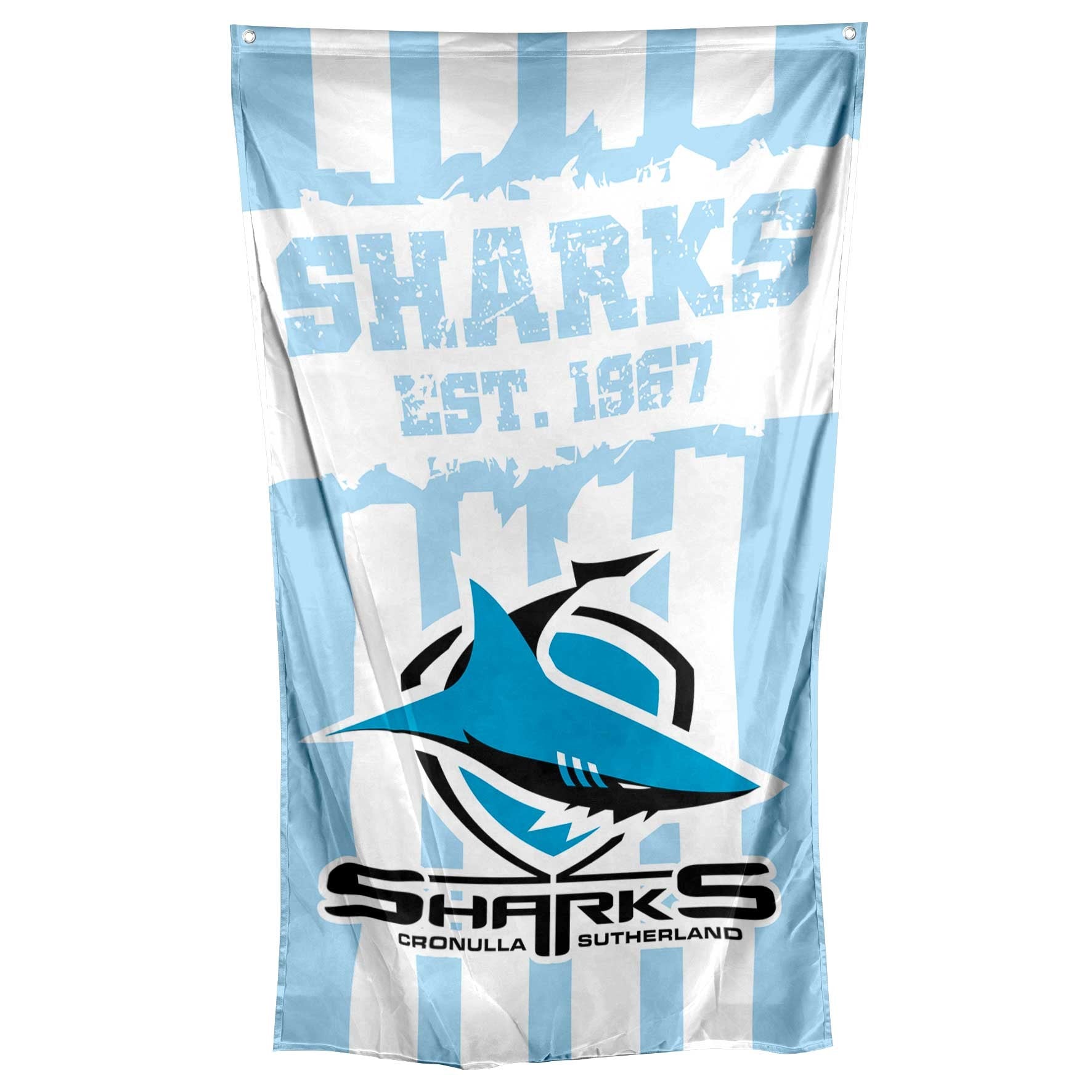 NRL Cronulla Sutherland Sharks Cape/Wall Flag - 90cm x 150cm