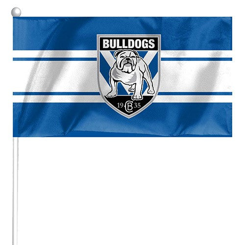 NRL Canterbury Bankstown Bulldogs - Set of 2 Mini Flags - 24.5cm x 12.4cm