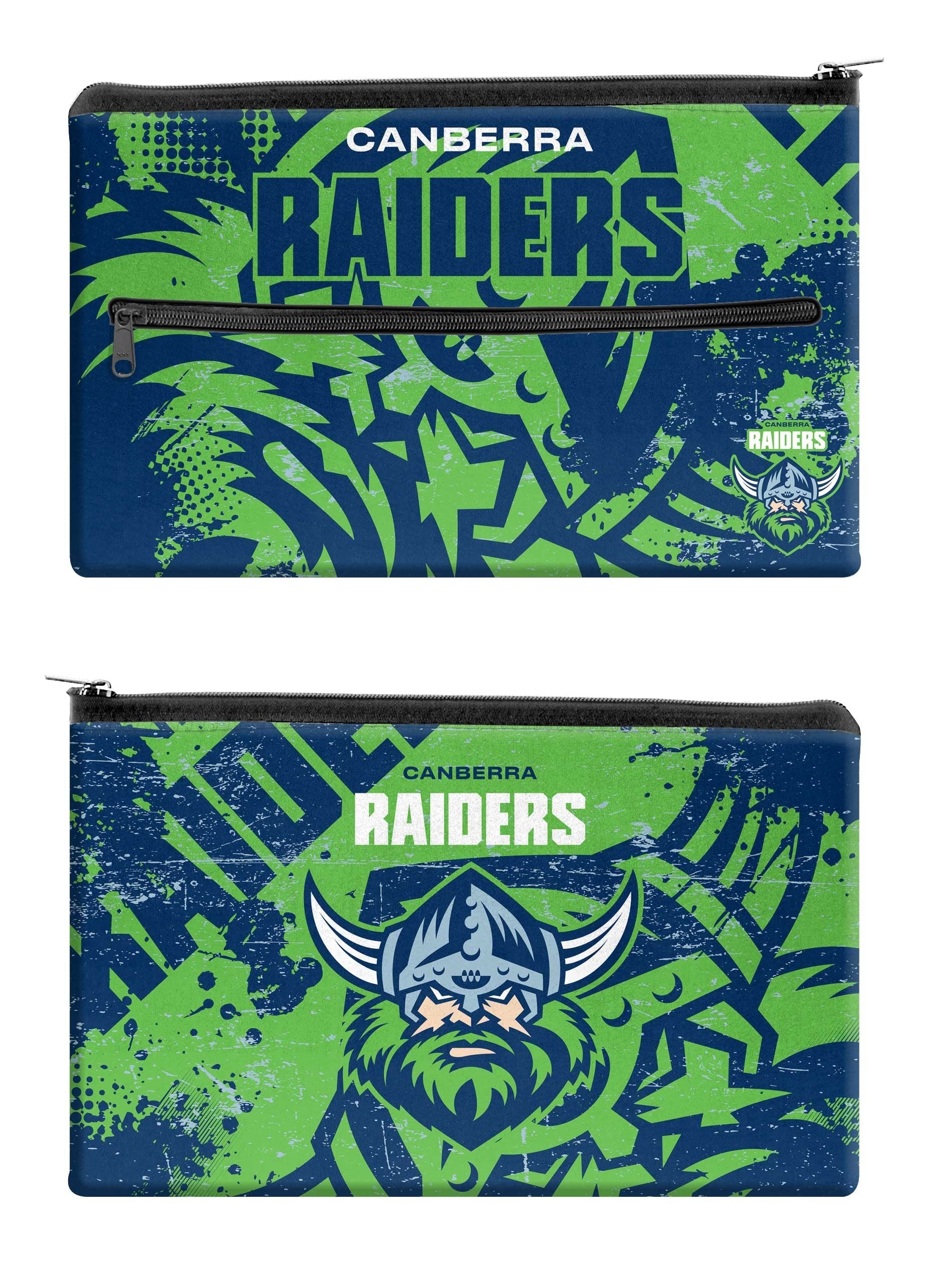 NRL Canberra Raiders Pencil Case - Large Neoprene 33cm x 21cm