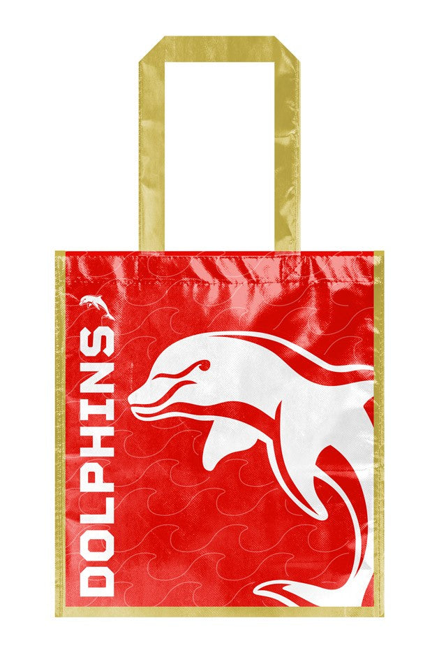NRL Redcliffe Dolphins Laminated Bag - Shopping Bag - Gift Reusable High Quality